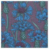 Blaue Maisblumen, wilde Blume Stoff (Nahaufnahme)