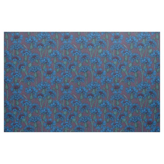 Blaue Maisblumen, wilde Blume Stoff (Fat Quarter (45,7 x 55,9 cm))