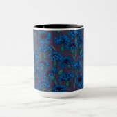 Blaue Maisblumen, wilde Blume Tasse (Zentrum)