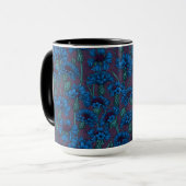 Blaue Maisblumen, wilde Blume Tasse (Vorderseite Links)