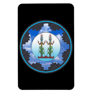 Blaue Maismenschen-Mythologie Magnet