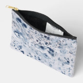 Blaue Make-up Kosmetiktüte Leopard Muster Gepard Zubehörtasche (Offen)