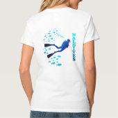 Blaue Malediven T-Shirt (Rückseite)