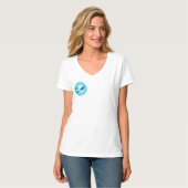 Blaue Malediven T-Shirt (Vorderseite Vollansicht)