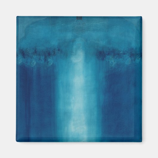 Blaue Malerei ohne Titel 1995 Magnet (Vorne)