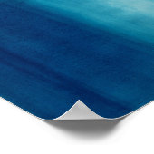 Blaue Malerei ohne Titel 1995 Poster (Ecke)