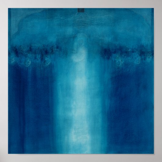 Blaue Malerei ohne Titel 1995 Poster (Vorne)