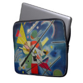 Blaue Malerei von Kandinsky Abstrakt Art Laptopschutzhülle (Vorderseite Links)