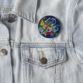 Blaue Malerei von Kandinsky Button (Beispiel)