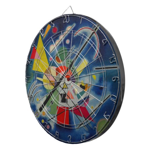 Blaue Malerei von Kandinsky Dartscheibe (Vorderseite rechts)