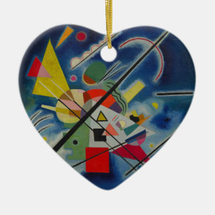 Blaue Malerei von Kandinsky Keramikornament
