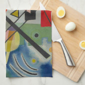 Blaue Malerei von Kandinsky Küchentuch (Viertel Falte)