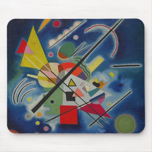 Blaue Malerei von Kandinsky Mousepad (Vorne)