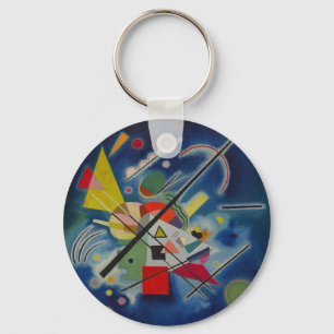 Blaue Malerei von Kandinsky Schlüsselanhänger