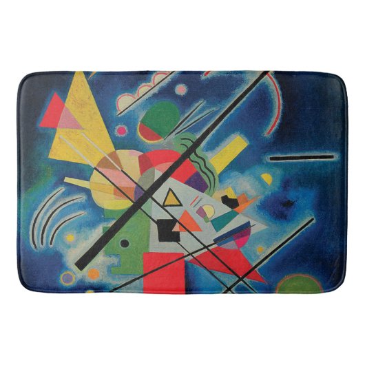 Blaue Malerei von Wassily Kandinsky Badematte (Vorderseite)