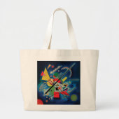 Blaue Malerei von Wassily Kandinsky Große Tote Tas Jumbo Stoffbeutel (Vorne)