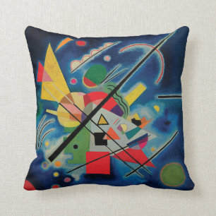 Blaue Malerei von Wassily Kandinsky Kissen
