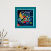 Blaue Malerei von Wassily Kandinsky Poster (Küche)