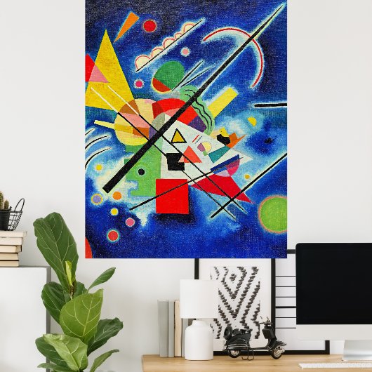 Blaue Malerei von Wassily Kandinsky, Poster (Heimbüro)