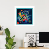 Blaue Malerei von Wassily Kandinsky Poster (Heimbüro)
