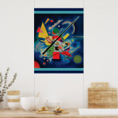 Blaue Malerei von Wassily Kandinsky Poster (Küche)