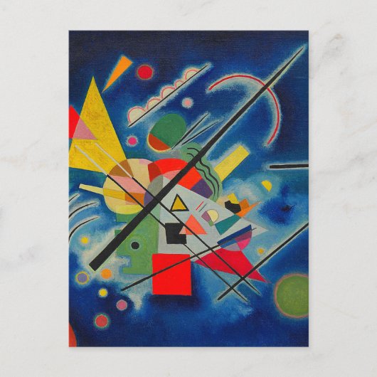 Blaue Malerei von Wassily Kandinsky Postkarte (Vorderseite)