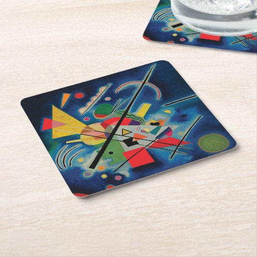 Blaue Malerei von Wassily Kandinsky Rechteckiger Pappuntersetzer (angewinkelt)