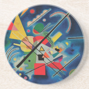 Blaue Malerei von Wassily Kandinsky Sandstein Untersetzer