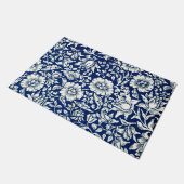 Blaue Malve von William Morris, Fußmatte (Schrägansicht)
