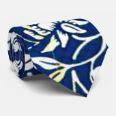 Blaue Malve von William Morris Krawatte (Gerollt)
