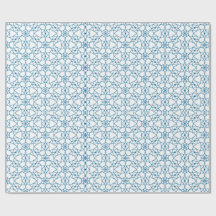 Blaue Mandala-Geometrie