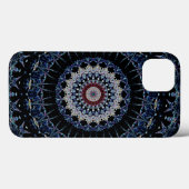 Blaue Mandala iPhone 6 starke Xtreme Case-Mate Hülle (Rückseite (Horizontal))
