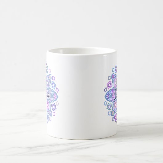 Blaue Mandala Kaffeetasse (Mittel)