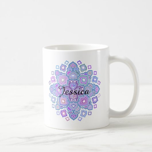 Blaue Mandala Kaffeetasse (Rechts)