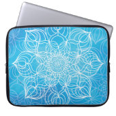 Blaue Mandala Laptopschutzhülle (Vorderseite)