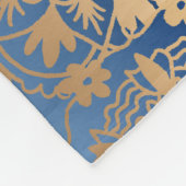 Blaue Mandala-Muster Fleecedecke (Ecke)