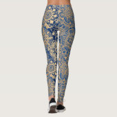 Blaue Mandala-Muster Leggings (Rückseite)
