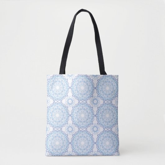 Blaue Mandala-Muster-Tasche Tasche (Vorderseite)