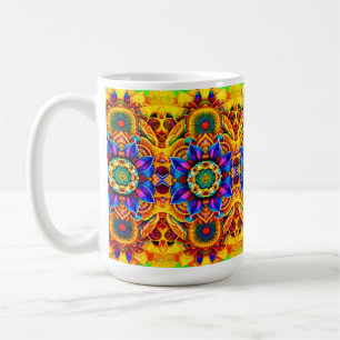Blaue Mandala-Wasserflasche Kaffeetasse