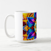 Blaue Mandala-Wasserflasche Kaffeetasse (Links)