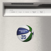 Blaue Mannschaft: Jungs Basketball Magnet (In Situ (Geschirrspüler))