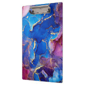 BLAUE MARBLE AGATE SILVER GLITZER GLAM KLEMMBRETT (Links)