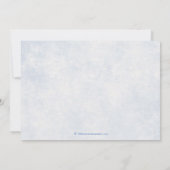 Blaue Märchenhochzeit - Termin vormerken Save The Date (Rückseite)