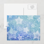 Blaue Märchenstaubkarte Postkarte (Vorne/Hinten)