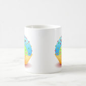 Blaue Marienkäfer-Kuchen-Tasse Kaffeetasse (Mittel)