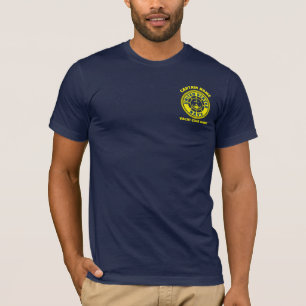 Blaue Marine Anchor nautische Kapitän Sommer T-Shirt