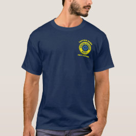 Blaue Marine Anchor nautische Kapitän Sommer T-Shirt