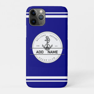 Blaue Marine Anker Yachtclub Boot Marina Case-Mate iPhone Hülle