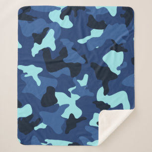 Blaue Marine-Armee-Tarnmuster Tarnung Sherpadecke