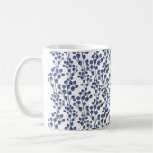 Blaue Marine botanisch Kaffeetasse (Links)